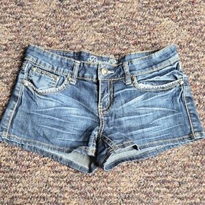 Blue Denim Women Shorts